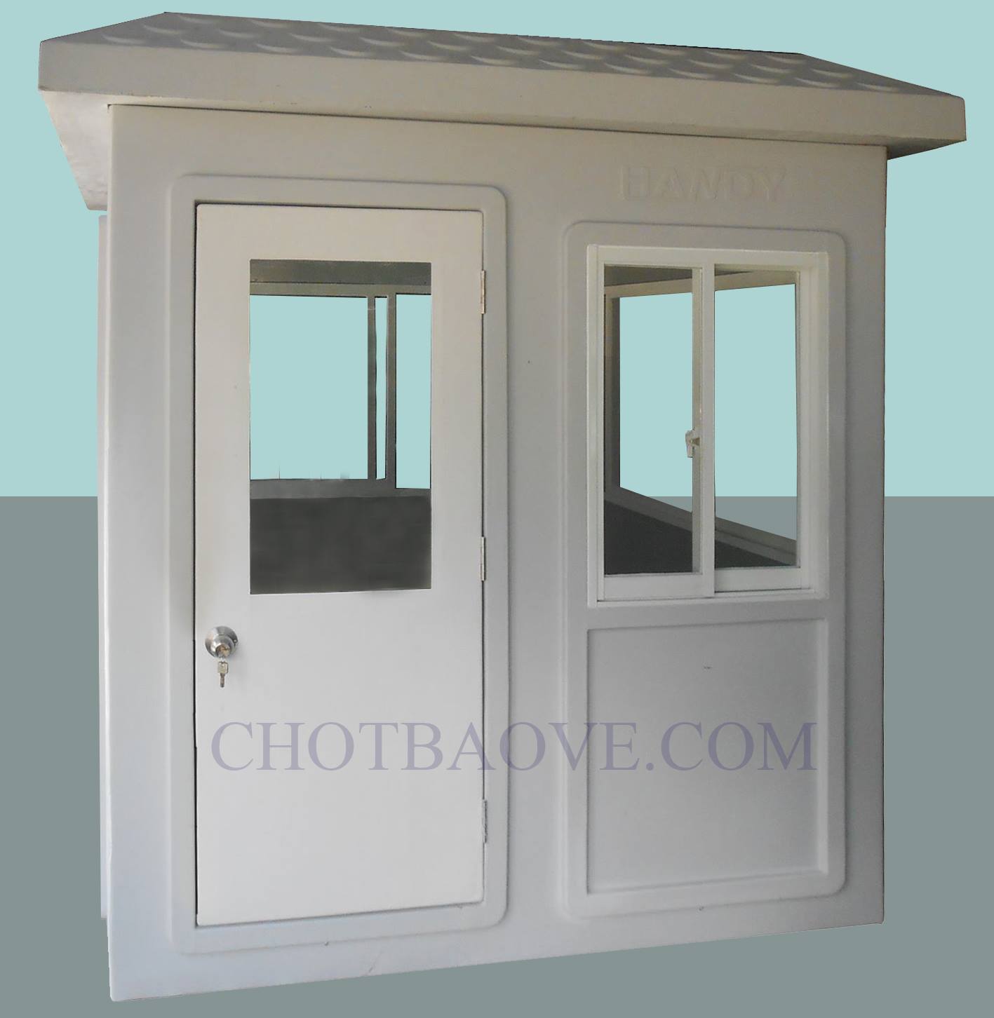Và đây là nhà bảo vệ cũng làm bằng composite